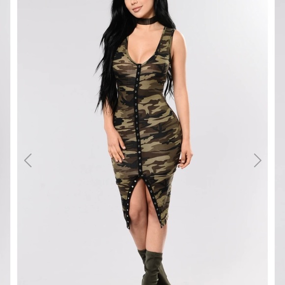 Fashion Nova | Dresses | Camouflage Bodycon Dress | Poshmark